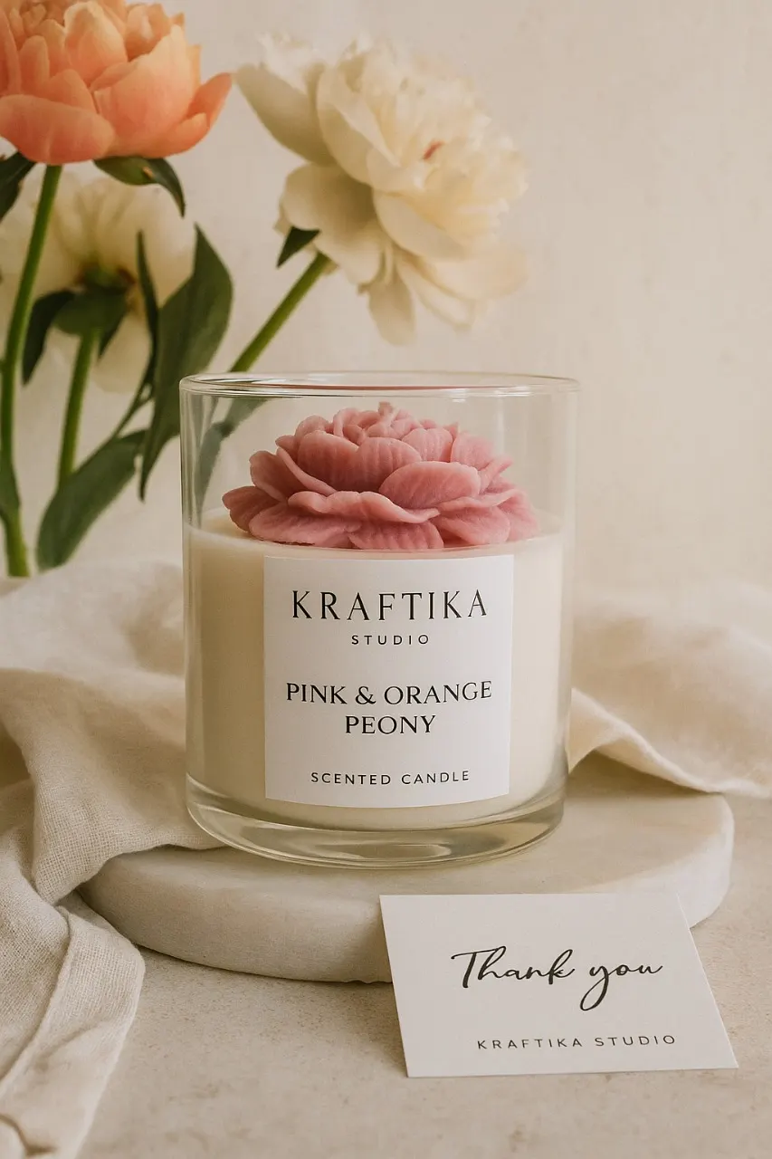 Kraftika handcrafted scented candles - premium soy candles India